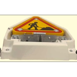 Triunghi semnalizare LED rabatabil electric - 500 mm - Clasa 2 - prindere suruburi